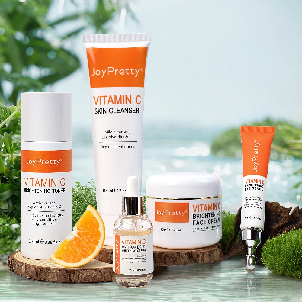 JoyPretty Vitamin C for Face Whitening Dark Spots Skin Care Set