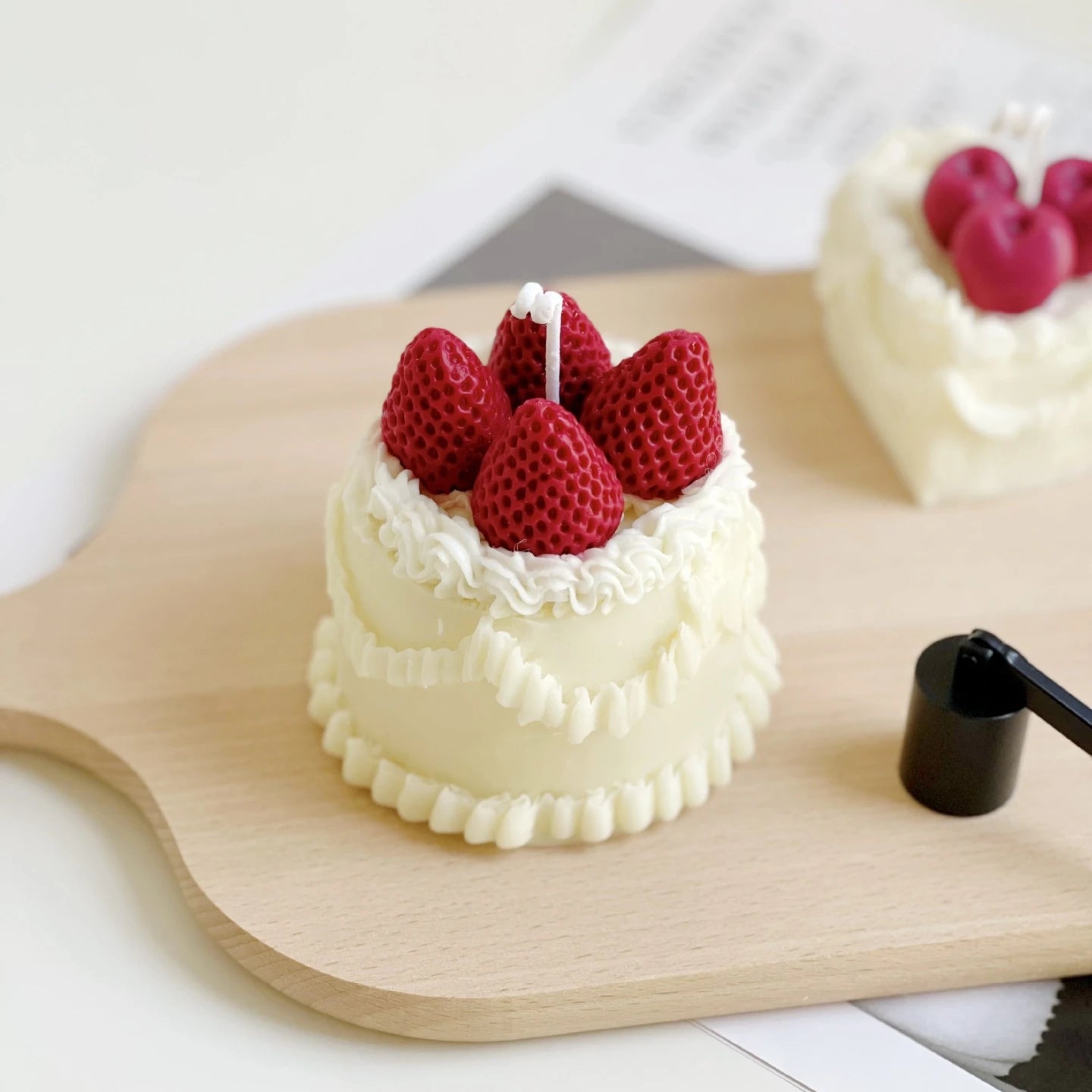 Strawberry Cake Shaped Fragrant Candles