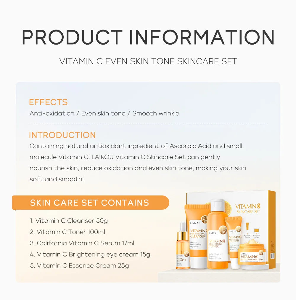 Vitamin C Moisturizing  Skincare Set