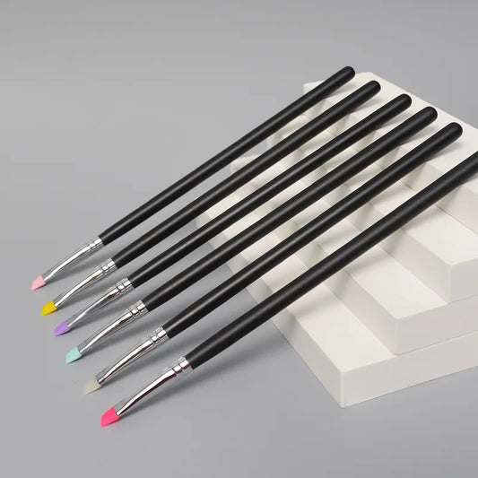 Professional Silicone Bevel Eyeliner Brush