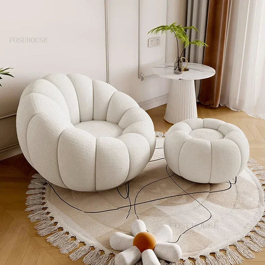 Nordic Fabric Living Room Chairs
