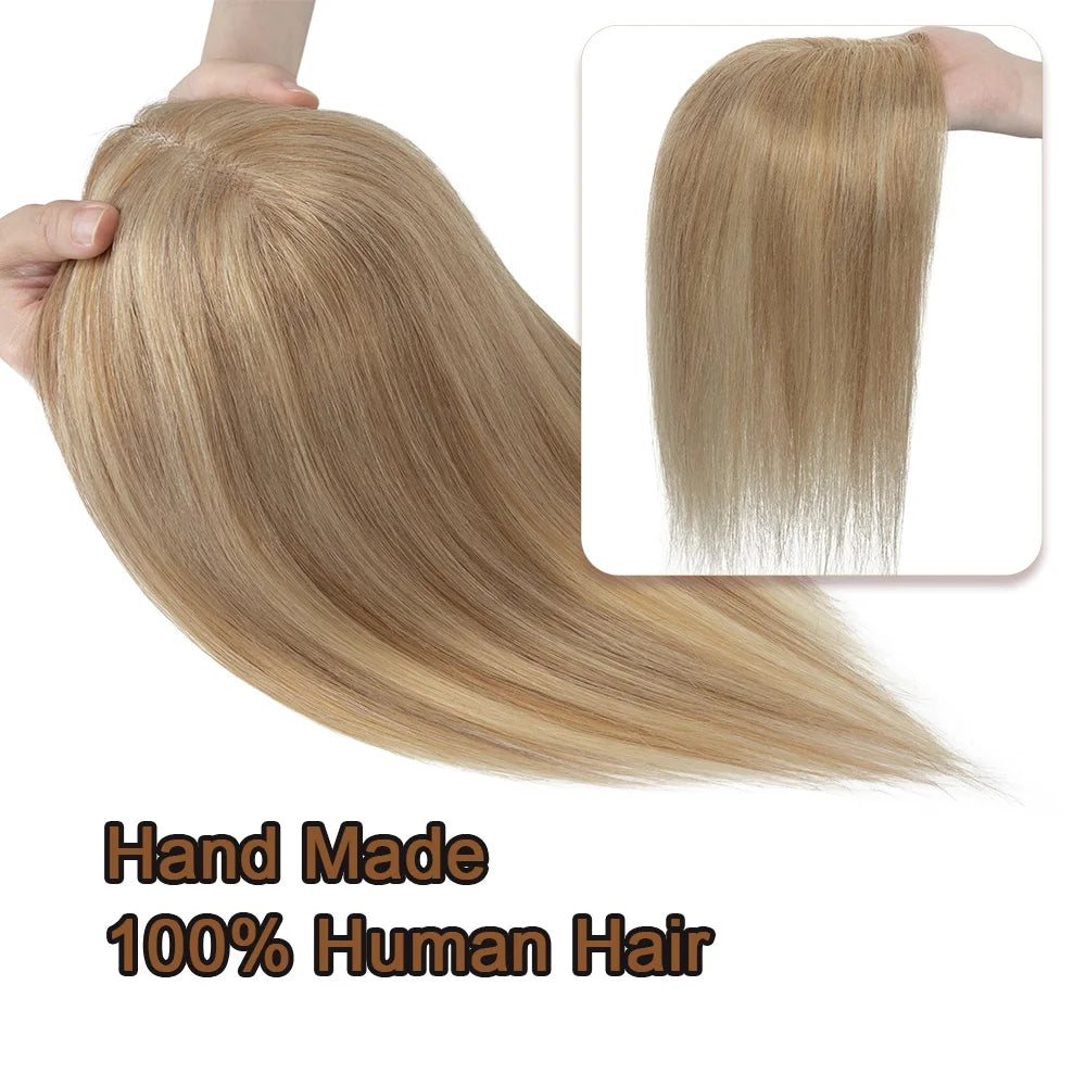 SEGO 8X10cm Human Hair Toppers