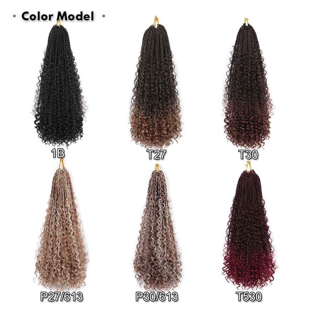 Goddess Braids Crochet Synthetic Braiding Hair Extensions